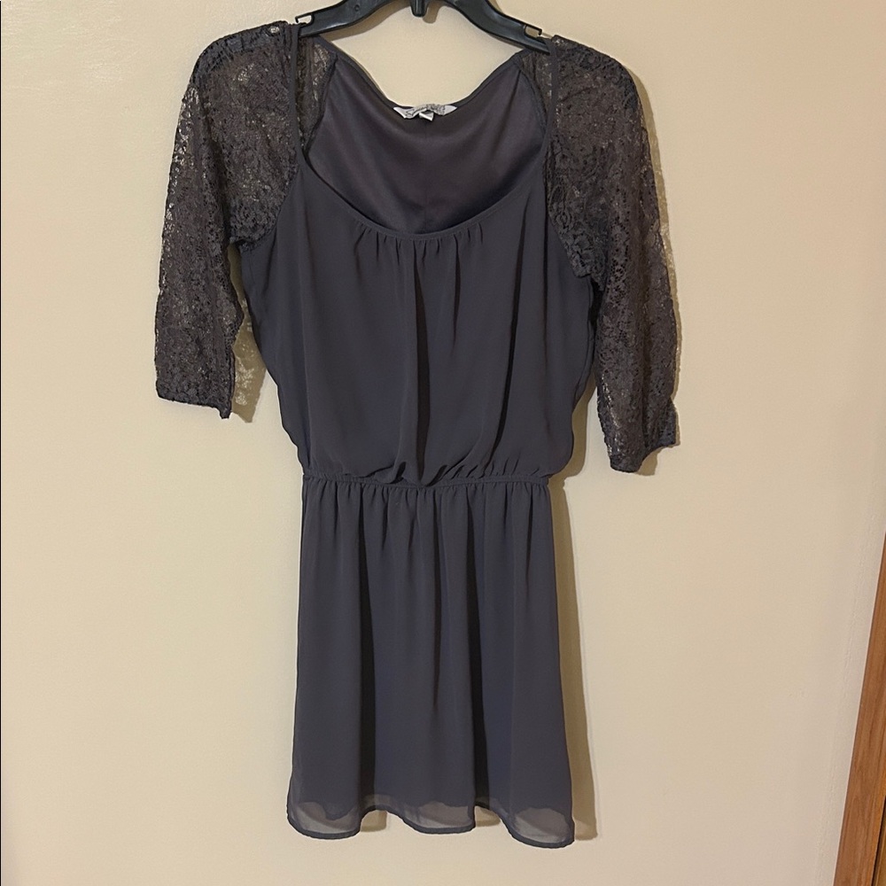 Speechless Charcoal Gray Dress S